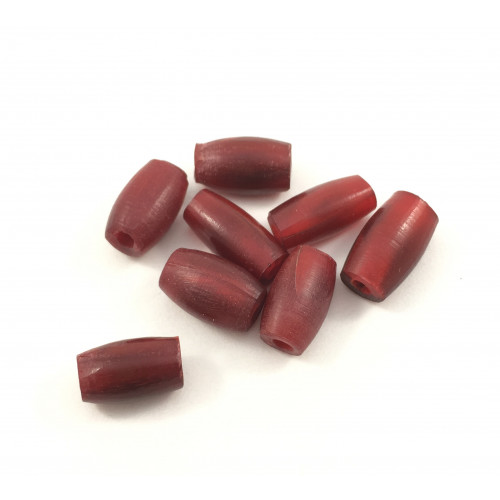 Cylindrical horn red 12x8mm - 13x6mm bead